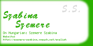 szabina szemere business card